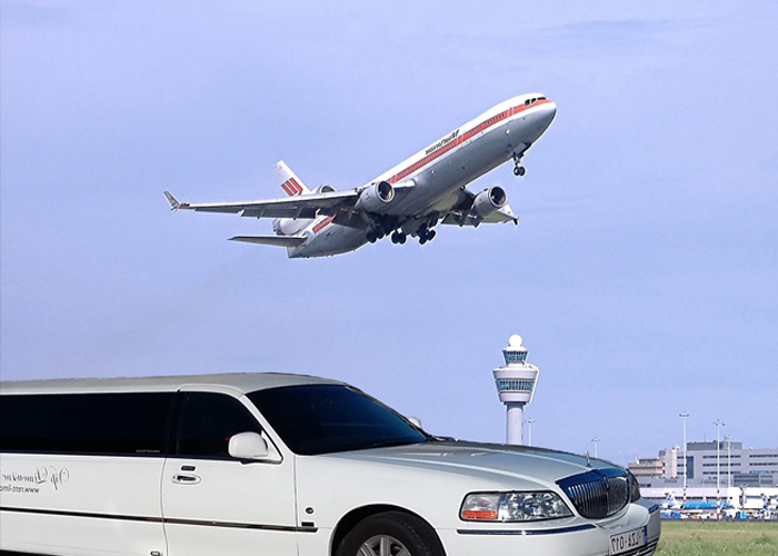 Aéroport et limousine